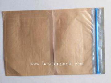 Blue Zipper Packing list envelope