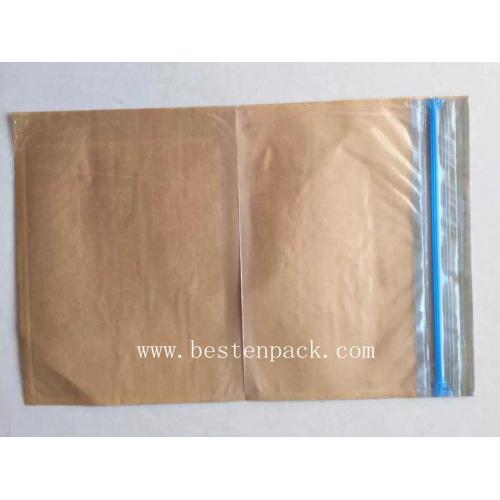 Blue Zipper Packing list envelope