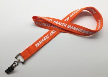 Polyester Material Logo Printed Neck Lanyards