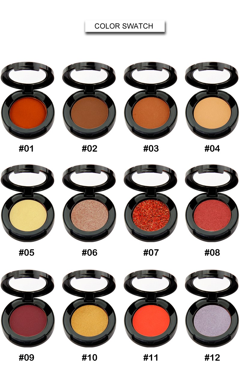 Hot selling 23 Colors Single Color Eyeshadow Pearl Glitter eye shadow Private Label High Quality Matte Longlasting Eye shadow