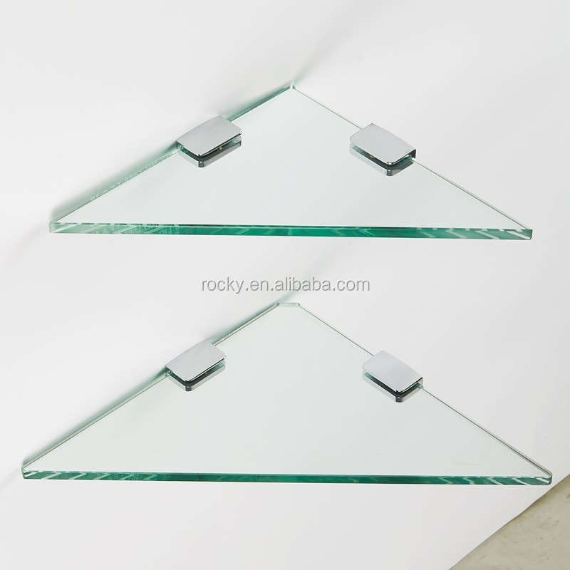 China manufacturer 4mm 5mm 6mm 8mm safety Toughened Clear Curved bent Tempered Glass Shelf for bathroom