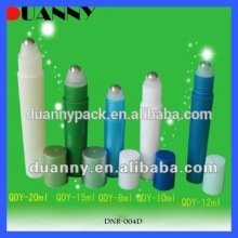 PLASTIC ROLL ON BOTTLE,RECYCLE NATURE COLOR COSMETIC PLASTIC ROLL ON EMPTY BOTTLE