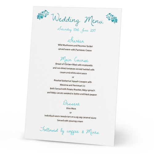 Wholesale laser cut table wedding menu card