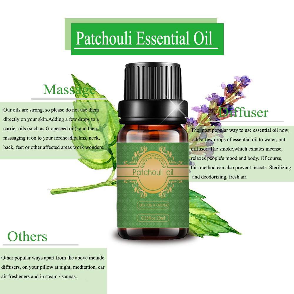 100% pur Natural Patchouli Essential Huile Prix OEM