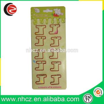 Red Boot Shaped Paper Clips