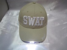 custom flash led light baseball cap hard hat with led light