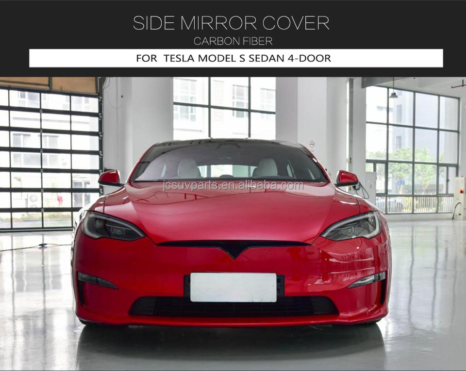 Carbon Fiber Rear Bumper Diffuser for Tesla Model S Plaid 2021 2023 EV body kits