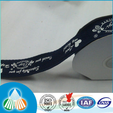 colorful satin braided label poly cotton ribbon