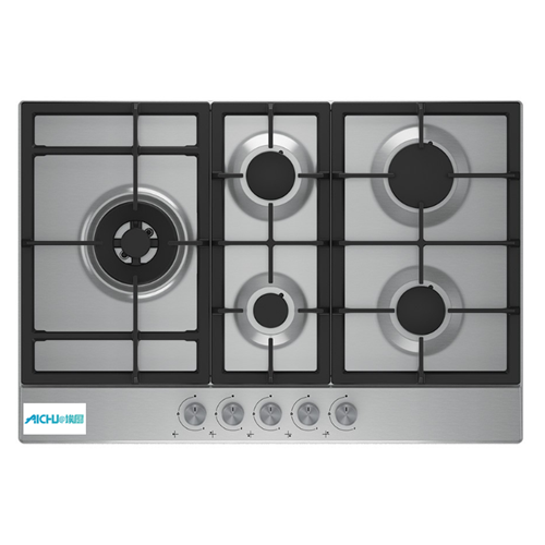 Cooktop a gas in acciaio inossidabile da 75 cm