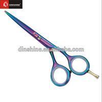 hot sale Hair scissors colorful titanium salon hair scissors