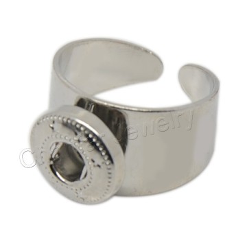 DIY interchangeable 12mm snap button rings for woman