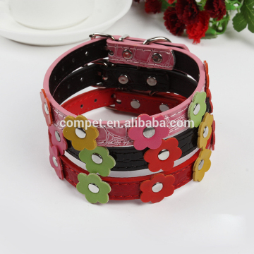 Pet collar dog collar PU traction collar small dog cat collar