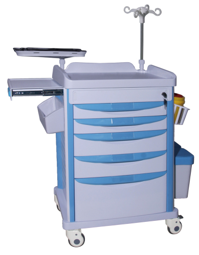 Hospital Furniture Emergency Trolley ABS price