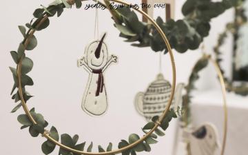 Christmas Snowman Hanging Ornament Holiday Hanging Ornament