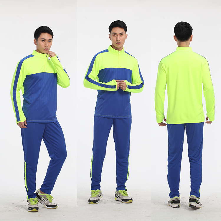 Factory Wholesale Sports Training Clothes Men Plain Soccer Football Tracksuit