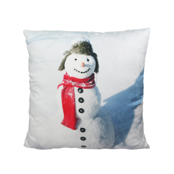 Beautiful female snowman cushion