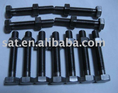 m8 black oxide surface hexagon din933 nuts & bolts