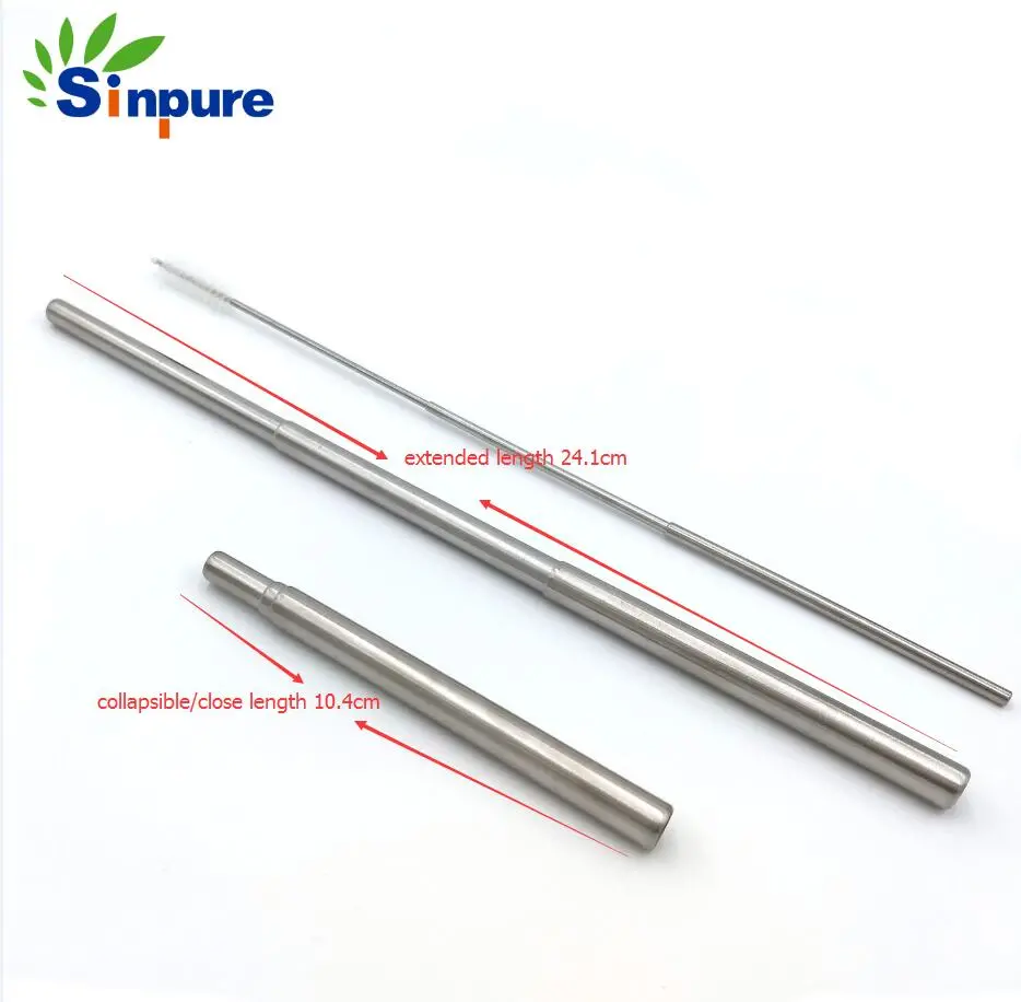 Reusable Stainless Steel Drinking Straws Metal Straw with Custom Logo