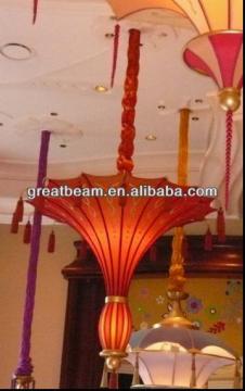 Classical Decorative Fabric Shade Pendant Lamp with lace ZD1119