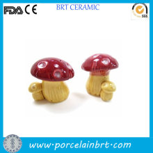 Cute little garden decor ceramic Mushroom Figurine