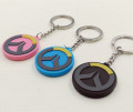 Promotion runda formen PVC Keyring