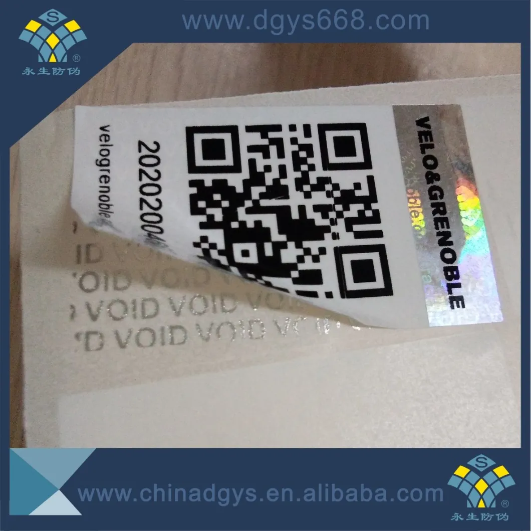 High Quality Holographic Label Void Tamper Proof Hologram Sticker