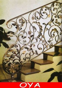 Stair armrest iron railing