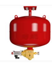 Suspended heptafluoropropane fire extinguishing device (electromagnetic start)