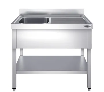 Commercial Washing Sink Stainless Steel Kitchen Sink Table Dish Washing Sink