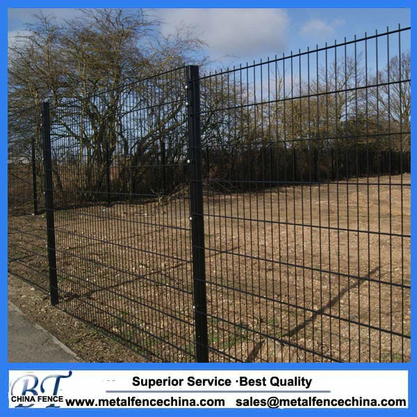 656 Twin Wire Fence Manufacturer, Powder Coated Ral 6005 Fence Manufacture.