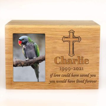 Wooden Pet Urns: Discreet Memorial Photo Urns for Small Animals