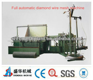 automatic chain link fence making machine