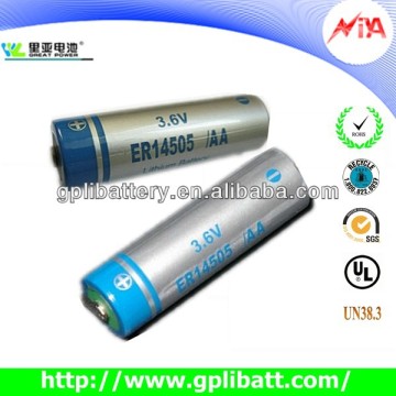 er14505h 3.6v lithium battery aa er14505