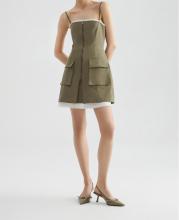 Handmade Tassel Edge Camisole Short Skirt