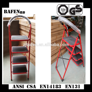 2015 New EN131 certificated 4 step folding steel step stool 330lbs
