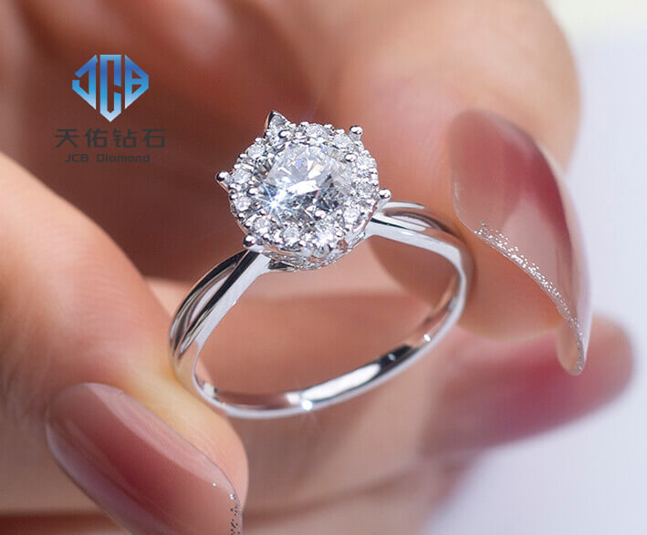 Hermosos anillos de diamantes de boda diamantes cultivados