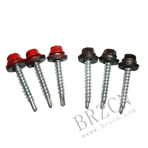 Hex Washer Head Self Drilling Screw with Painting