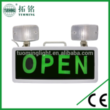 1.2V walled mounted fire emergency light open exit sign