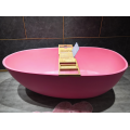 Egg Shape Acrylic Bathtub Freestanding Pink