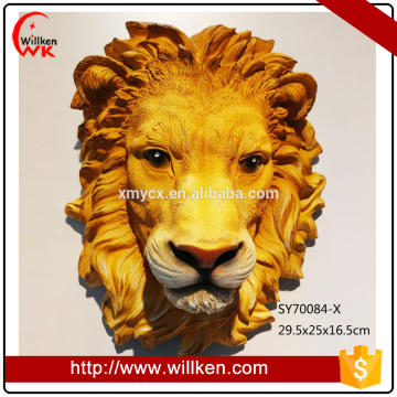 African Sculptures/Resin Head Arts/Lion Head Statue