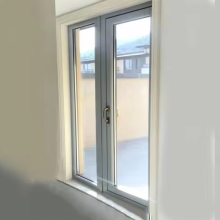 Joyfident Aluminium Cladding Wood Glass Door - Wooden Aluminium Frame Door