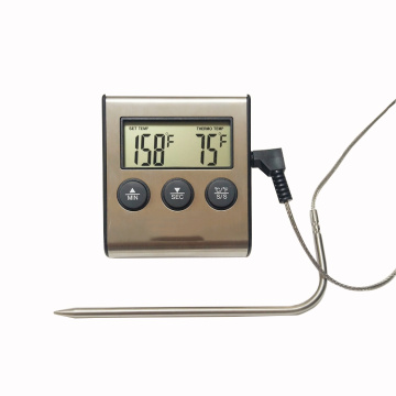 Digitales Thermometer mit Kochalarm Edelstahl