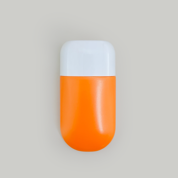 Empty 50g PP sunscreen bottle sunscreen packaging