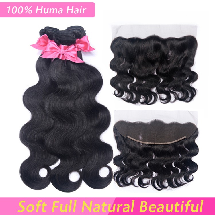 Usexy Wholesale Brazilian Hair Bundles Body Wave Human Hair Weave Bundles With Swiss Lace Frontal