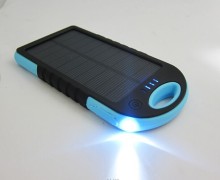 camp solar charger with LED light