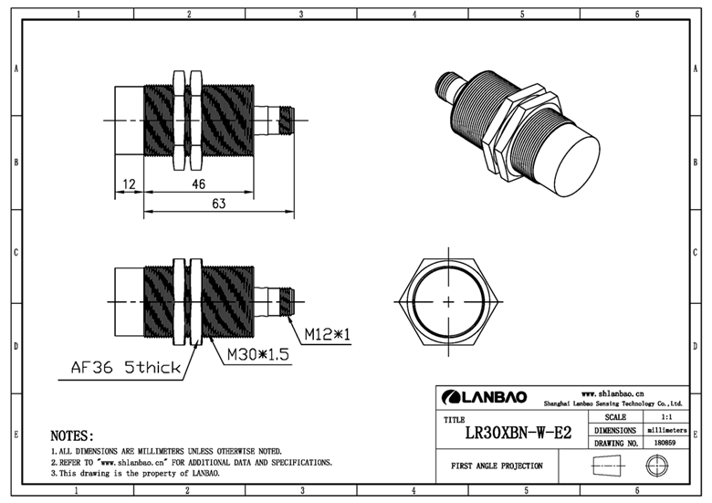 Metal m30 size 10-30vdc 10mm 15mm 4 pins connector 120 degree cylinderical inductive proximity sensor