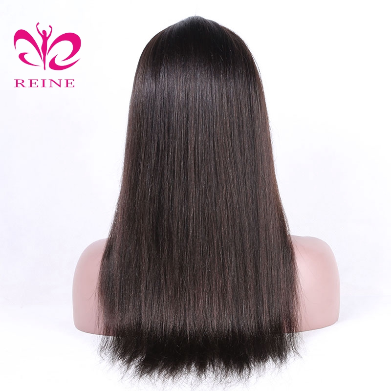 Factory Wholesale Good Price Unprocessed REINE Raw Indian Hair Straight 13*4 HD Lace Frontal Wig Human Hair Lace Frontal Wig