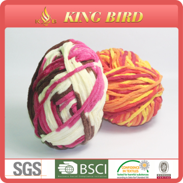 china fancy yarn polyester chenille yarn chenille fabric