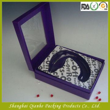 paper box with plastic window , cupcake box