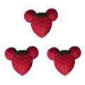 Κινούμενα σχέδια Ρητίνη Φρούτα Κόκκινα Φράουλα Γούρια Σπίτι DIY Χειροποίητα Μαλλιά Αξεσουάρ Μαλλιών Τηλέφωνο Θήκη Διακοσμητικό Χειροποίητο Διακόσμηση